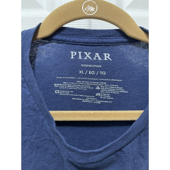 Disney Pixar Adult Unisex Tee T-Shirt Movie Characters Graphic Size XL Blue - Picture 3 of 5